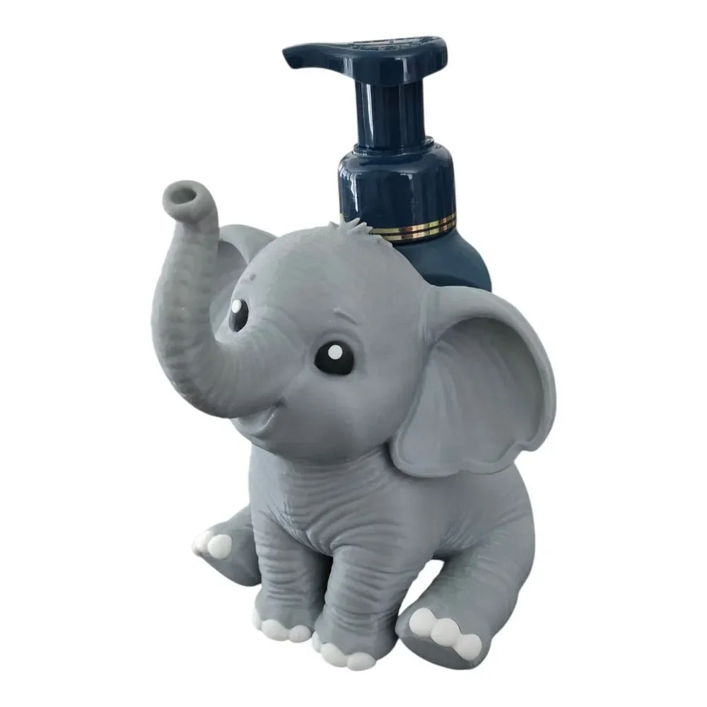 Bath & Body Works 3d Printed Grey Elephant Foaming Soap Dispenser Holder